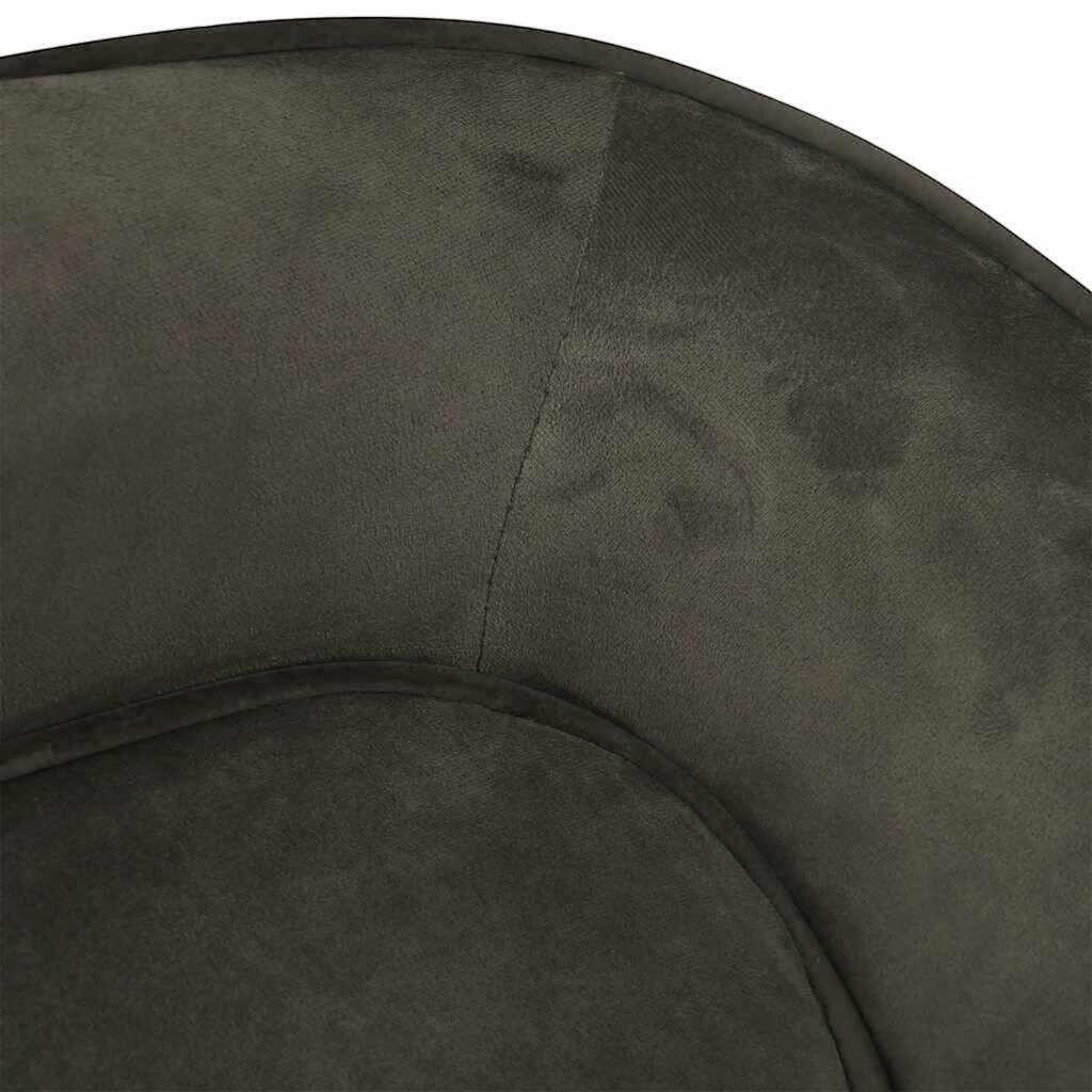 Dog Sofa Plush dark grey plush fabric close-up, Domus Canis modern dog furniture