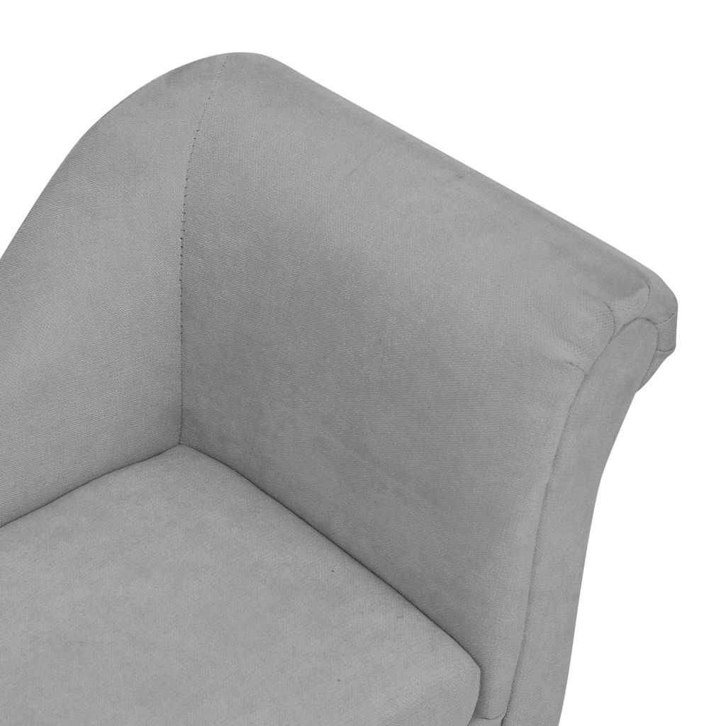 Dog Sofa with Pillow Grey by Domus Canis, modern textured fabric, close-up view