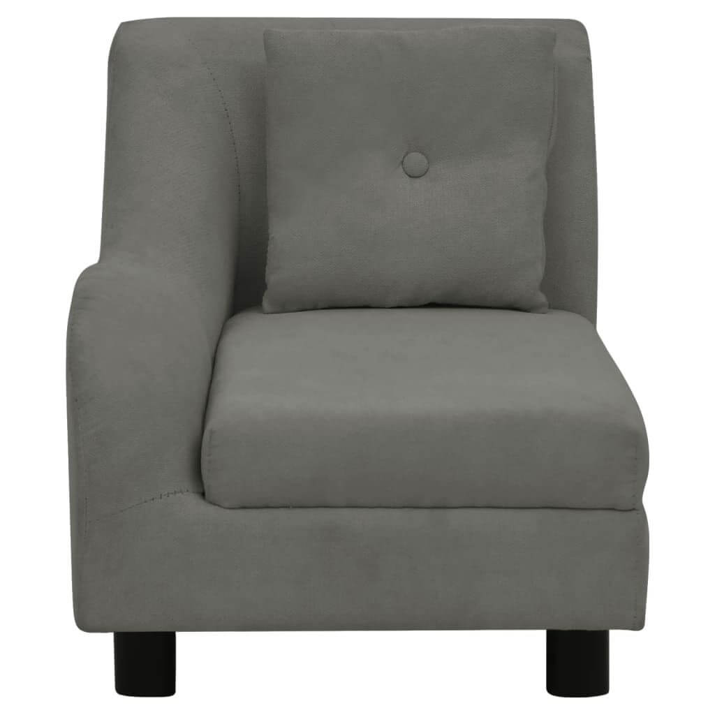 Dog Sofa with Pillow in dark grey, modern pet furniture by Domus Canis
