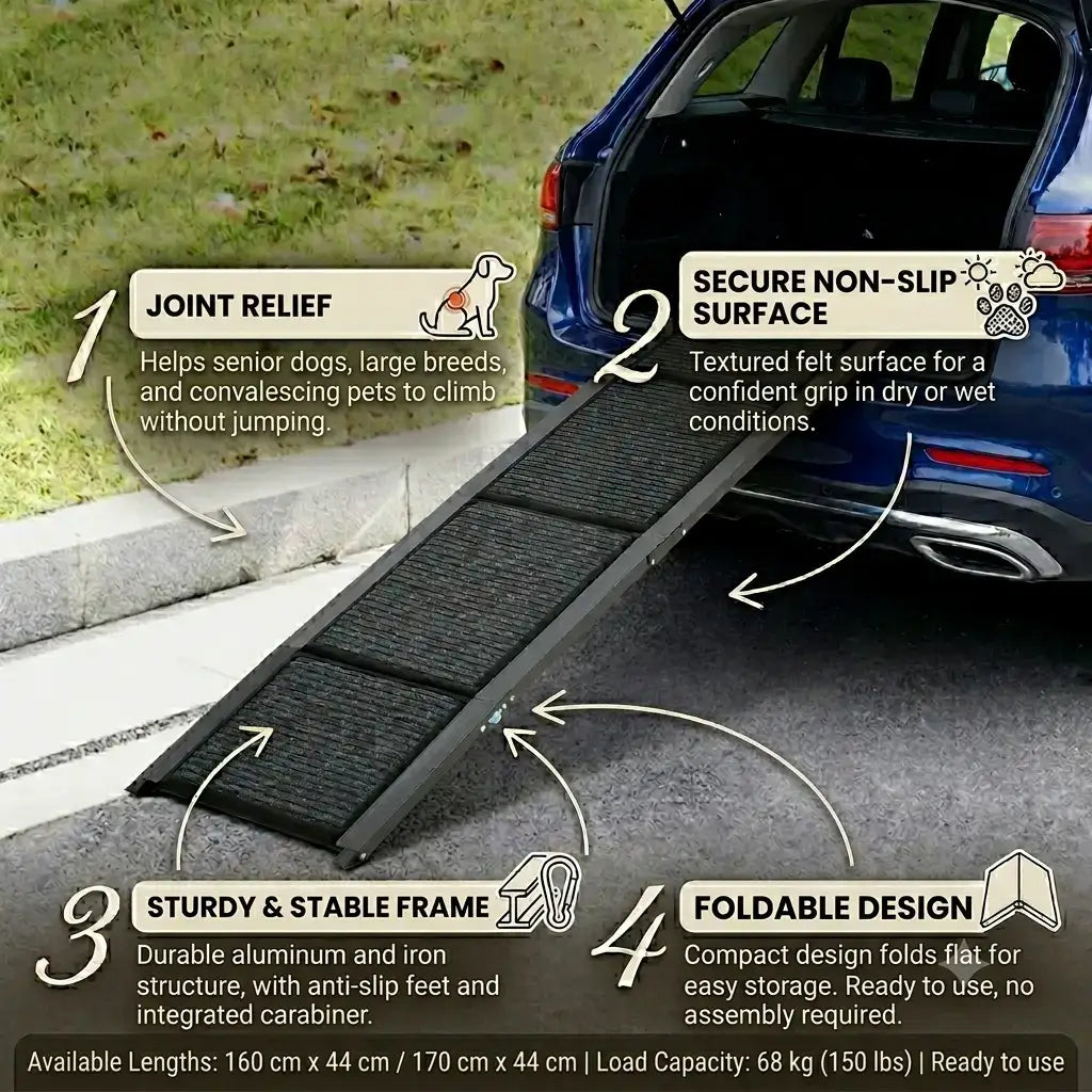 Foldable-Metal-Dog-Ramp-features