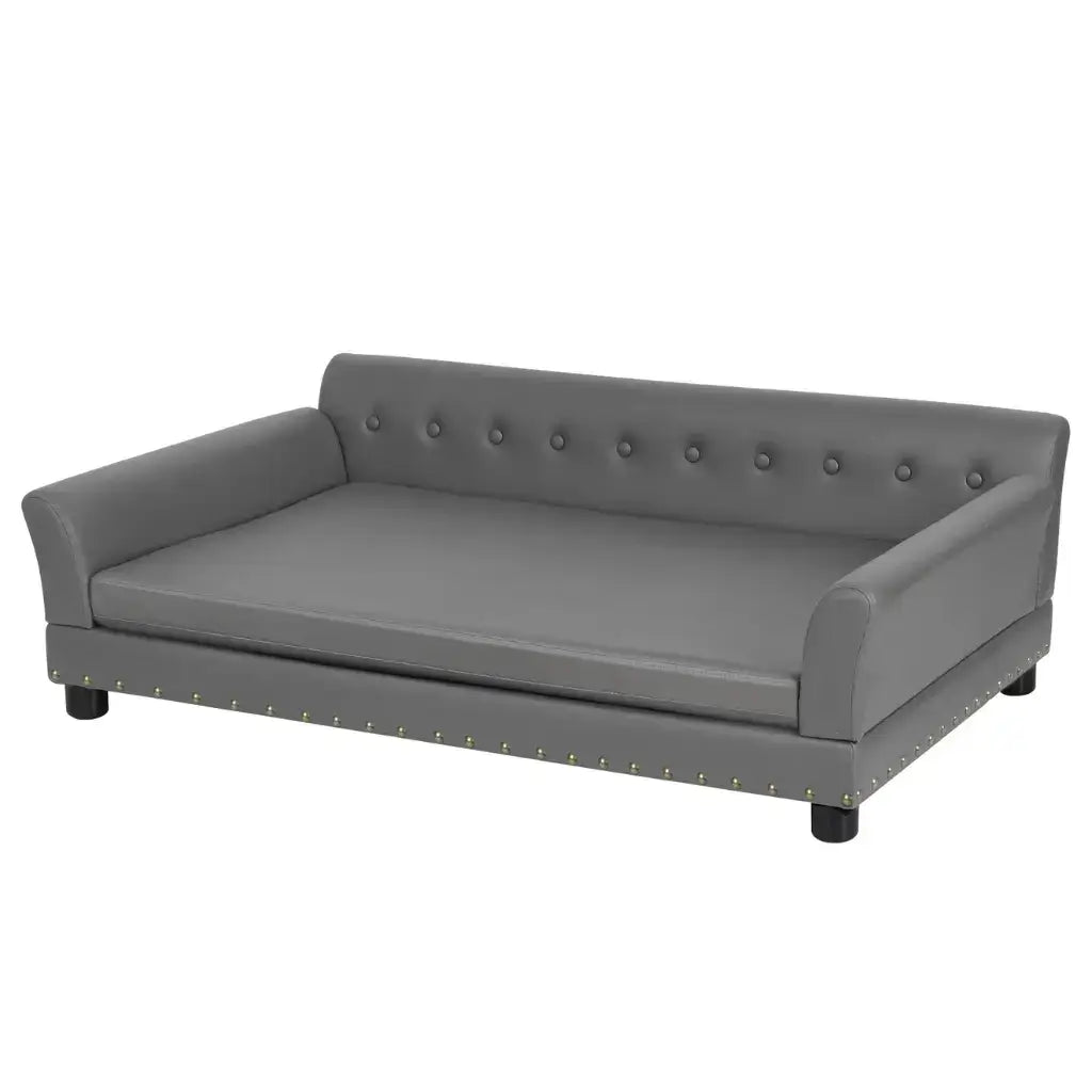 Microfiber Leather Dog Sofa (120×74×40 cm)