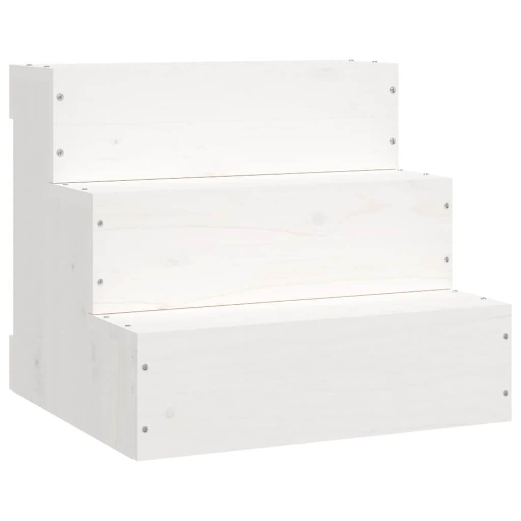 Small-Dog-Steps-Solid-Wood-Pine-3-Steps-white