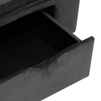 Dog Sofa with Storage dark grey open drawer close-up from Domus Canis, modern pet furniture