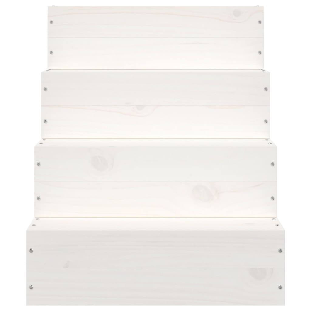 Dog-Stairs-Steps-Solid-Wood-Pine-4-Steps-white-for-pet