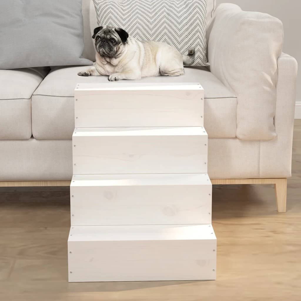 Dog-Stairs-Steps-Solid-Wood-Pine-4-Steps-white-sofa