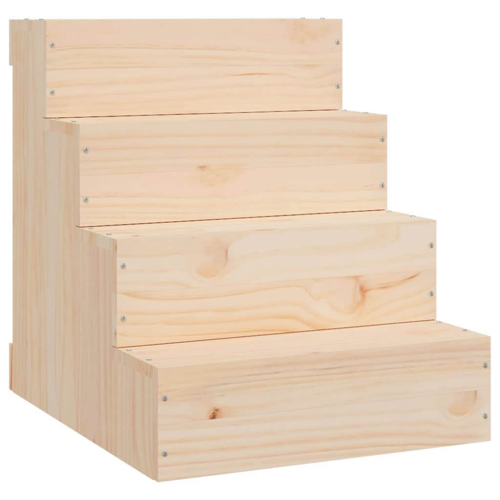 Dog Stairs Steps Solid Wood Pine (4 Steps) - Domus Canis