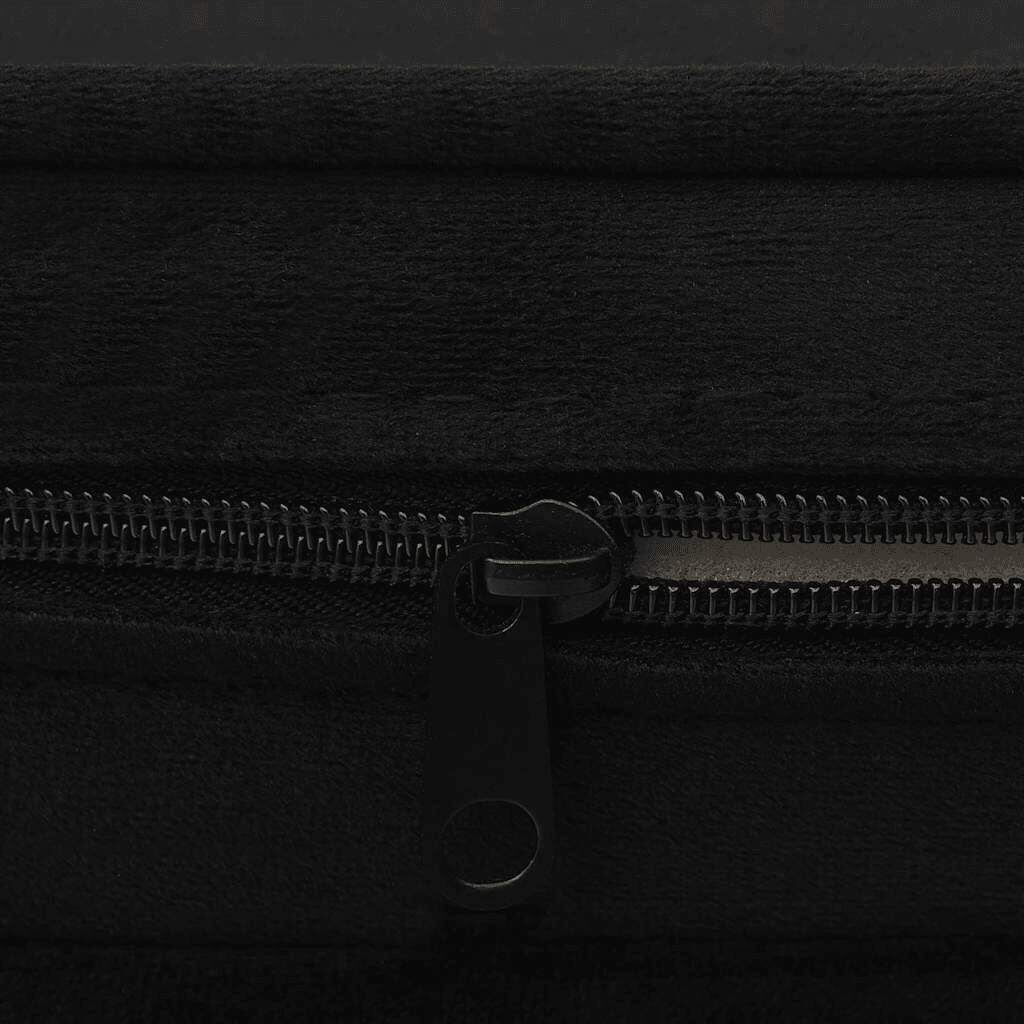 Luxury Dog Sofa Plush product close-up showing black zippered washable cover