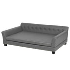 Microfiber Leather Dog Sofa (120×74×40 cm)